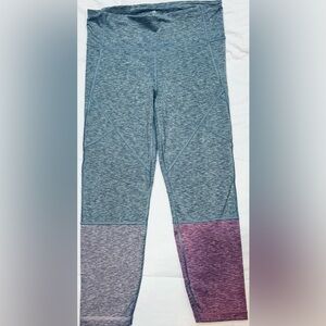 GapFit Grey Space Dye Leggings Medium Regular Activewear Workout Yoga Pants EUC
